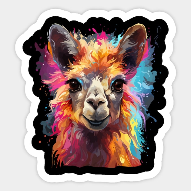 Llama Rainbow Sticker by JH Mart